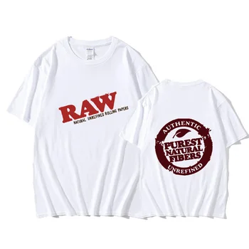 RAW-Ameerika retro T-Särgid 2023 täiesti Uus Meeste Lühikese Varrukaga T-Särk Fashion Street Hip-Hop Rock Streetwear Mehed Noos Tshirt