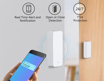 Smart Ukse/Akna Andur, Magnet Detektor Intelligentne Liigend-Ukse Smart Home Toetada Alexa/Google Kodu Arukas Elu