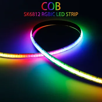 SK6812 RGBIC FOB COB LED Ribad Tuled 240LEDs/m WS2812B Kõrge Tihedusega Magic Digitaalse Adresseeritavad WS2812 Smart LED Lindi DC5V
