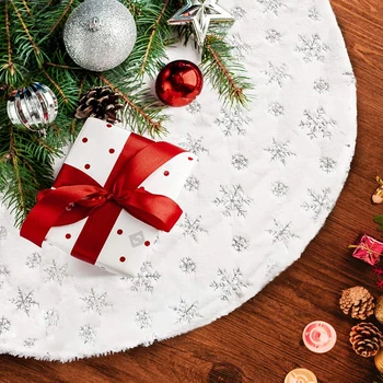 Jõulud palus vaip põranda matt hõbe lumehelves muster veekindel ja kergesti puhastatav Christmas tree teenetemärgi kodu kaunistamiseks