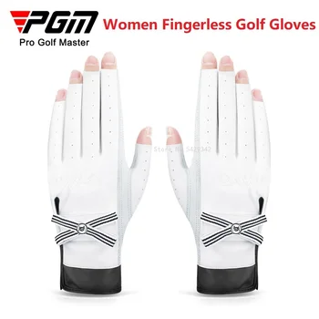 1 Paar Sports Naiste Golf Kindad Daamid Avatud Sõrme Vasakule-Paremale Kätte Kindad Libisemiskindel Hingav Labakindad Non-Slip Graanulid