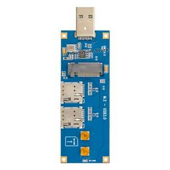NGFF M. 2 M2 ja USB 3.0 USB3.0 Quectel SIMCom WiFi 4G 5G Wireless Module Võrgu Kaardi Adapter Juhatuse Dual Sim Pesa
