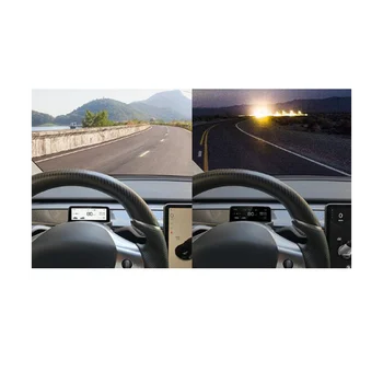 Auto Head Up Display Rool Ekraani Võimsuse Kiirus Ekraan 4.6 Tolline IPS Mini LCD Armatuurlaua Paneel Tesla Model Y/3
